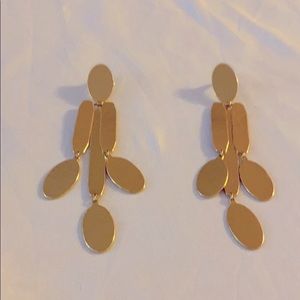 Gold statement earrings